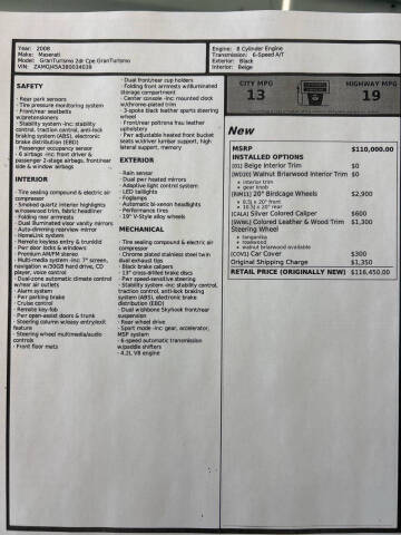 2008 Maserati GranTurismo