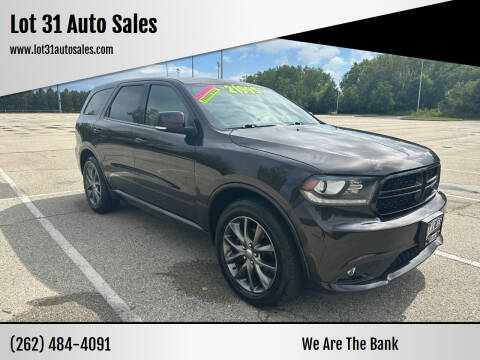 2017 Dodge Durango for sale at Lot 31 Auto Sales in Kenosha WI