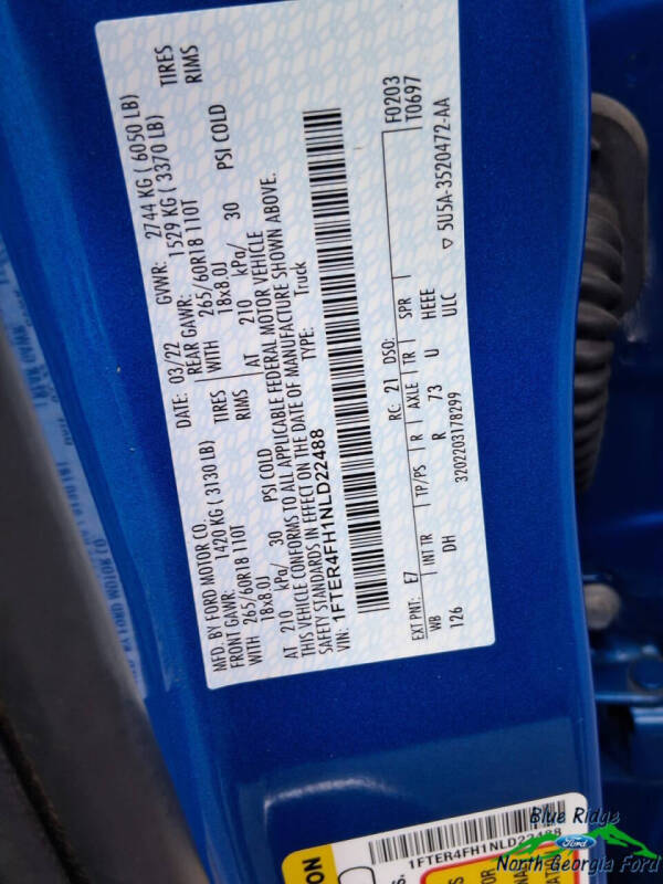 2022 Ford Ranger Lariat