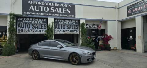 2015 BMW 6 Series for sale at Affordable Imports Auto Sales in Murrieta CA