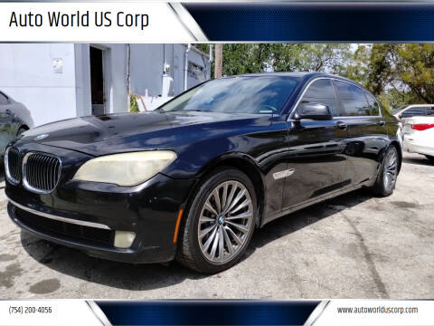 2012 BMW 7 Series for sale at Auto World US Corp in Plantation FL