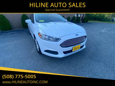 2015 Ford Fusion for sale at HILINE AUTO SALES in Hyannis MA