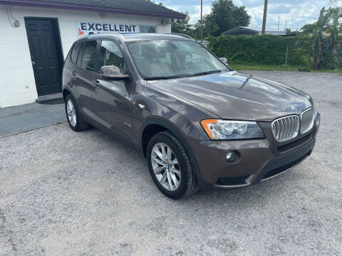 2013 BMW X3 for sale at Excellent Autos of Orlando in Orlando FL