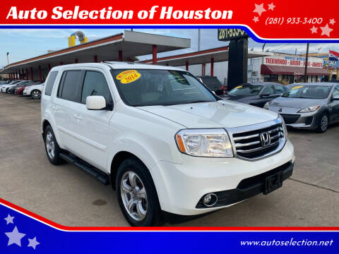 2014 Honda Pilot for sale at Auto Selection of Houston in Houston TX