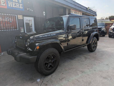 2016 Jeep Wrangler Unlimited for sale at FINISH LINE AUTO GROUP in San Antonio TX