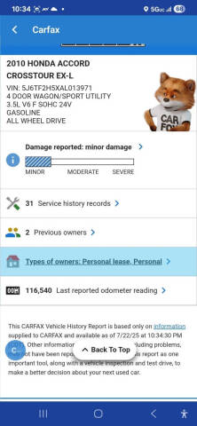 2010 Honda Accord Crosstour