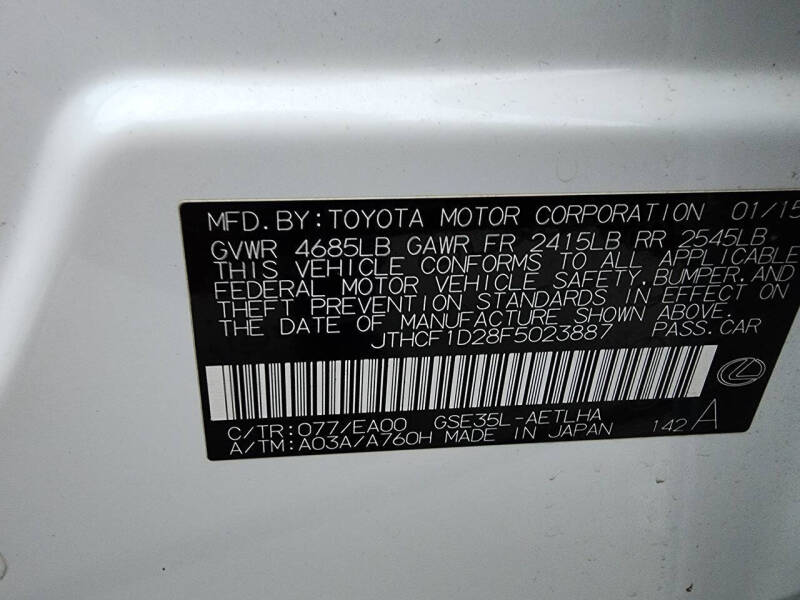 2015 Lexus IS 250