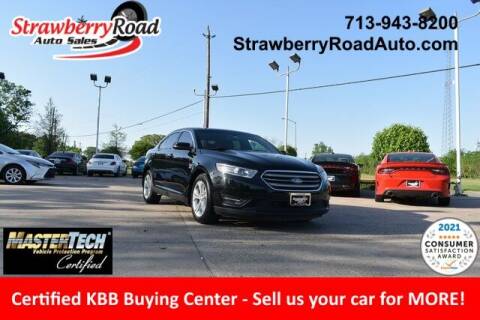 2018 Ford Taurus for sale at Strawberry Road Auto Sales in Pasadena TX