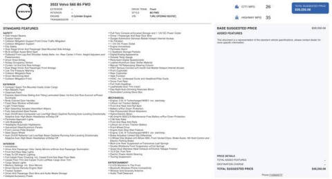 2022 Volvo S60 B5 Momentum