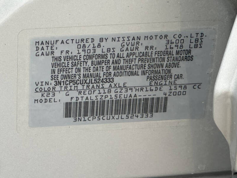 2018 Nissan Kicks SV