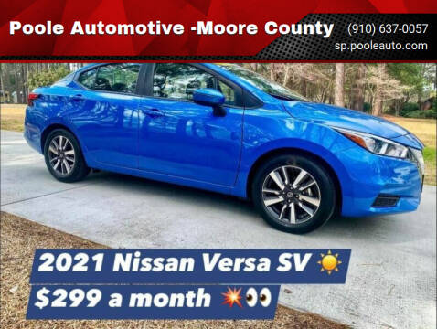 2021 Nissan Versa for sale at Poole Automotive in Laurinburg NC