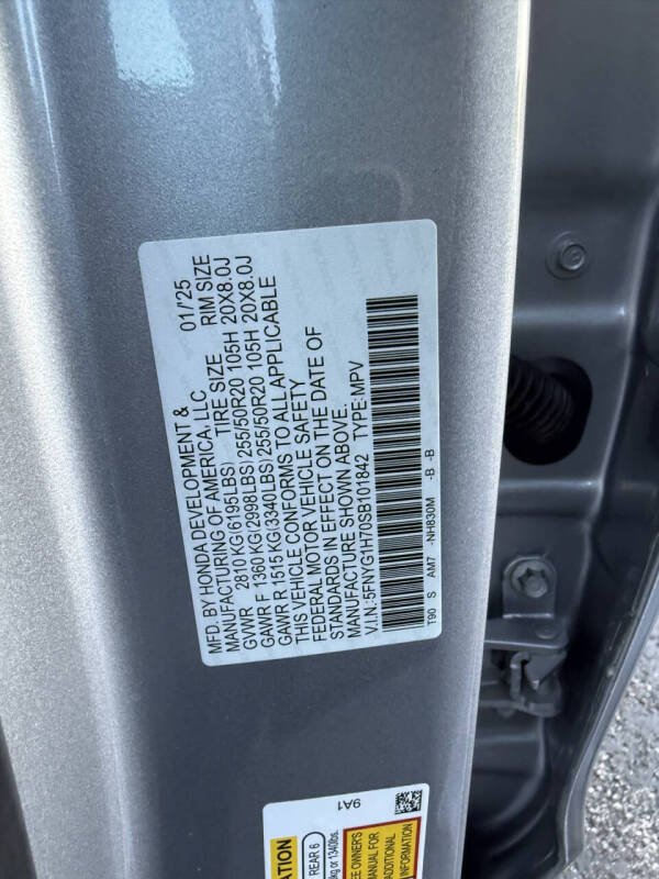 2025 Honda Pilot Touring