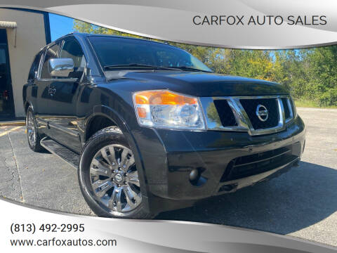 2015 Nissan Armada for sale at Carfox Auto Sales in Tampa FL