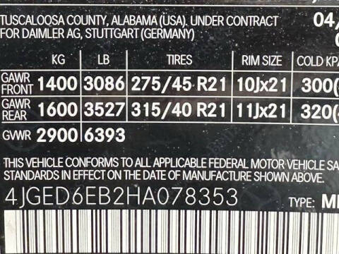 2017 Mercedes-Benz GLE AMG GLE 43