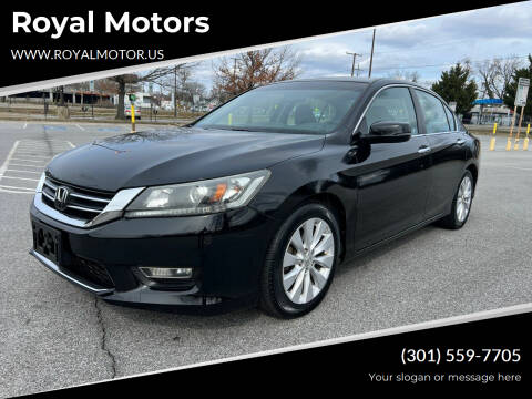 2013 Honda Accord for sale at Royal Motors in Hyattsville MD