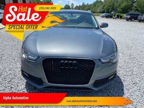 2015 Audi A5 for sale at Alpha Automotive in Odenville AL