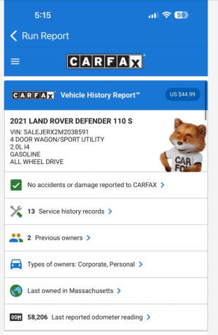 2021 Land Rover Defender 110 S