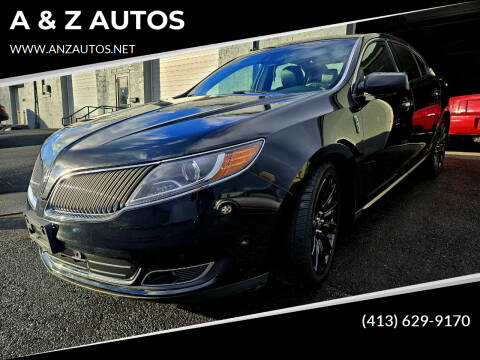 2015 Lincoln MKS for sale at A & Z AUTOS in Westfield MA