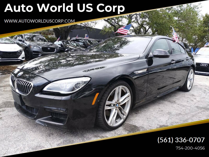 2016 BMW 6 Series for sale at Auto World US Corp in Plantation FL
