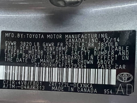 2015 Toyota Corolla LE