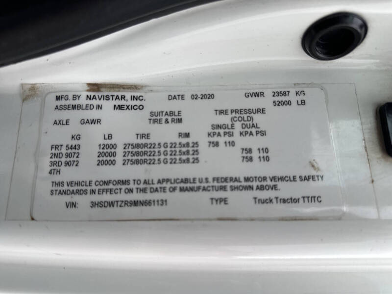 2021 International RH613