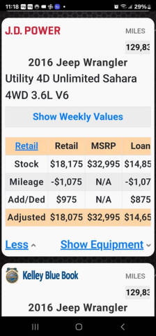 2016 Jeep Wrangler Unlimited