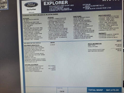 2014 Ford Explorer Sport