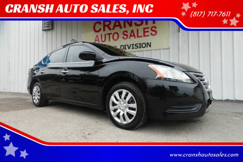 2014 Nissan Sentra for sale at CRANSH AUTO SALES, INC in Arlington TX