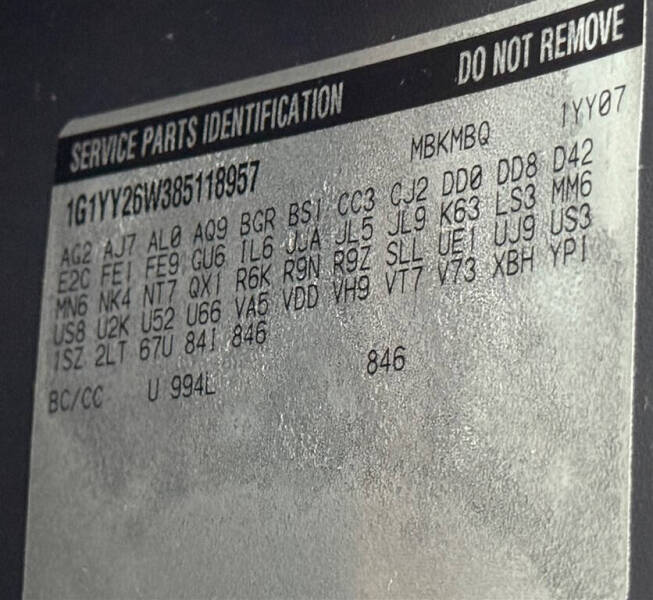 2008 Chevrolet Corvette