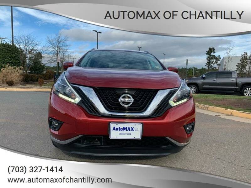 2018 Nissan Murano for sale at Automax of Chantilly in Chantilly VA