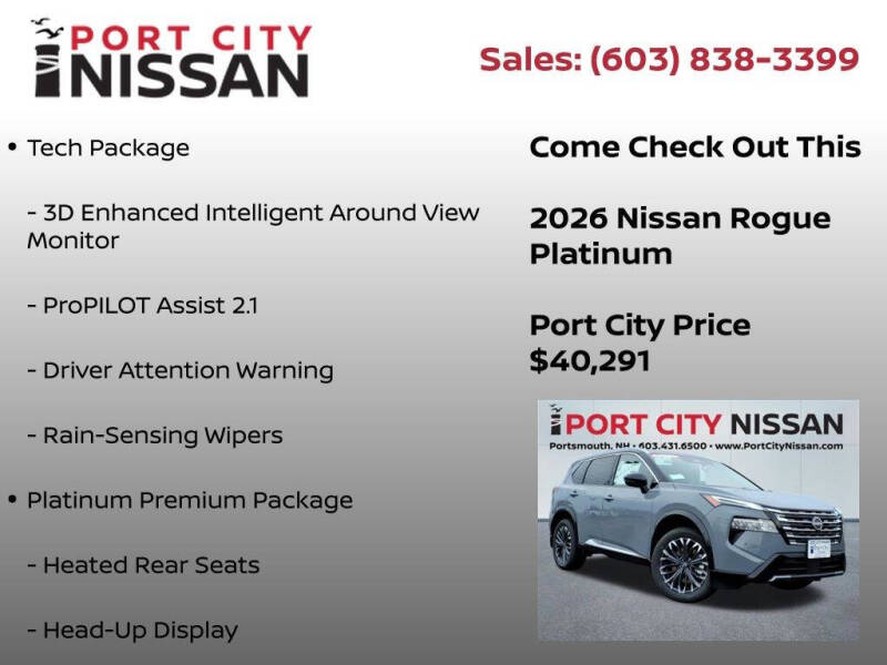 2026 Nissan Rogue Platinum