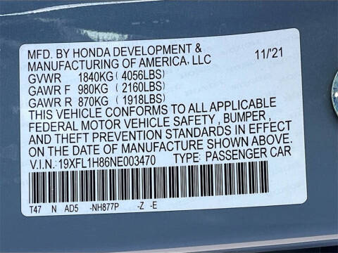 2022 Honda Civic Sport Touring