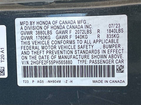 2023 Honda Civic Sport