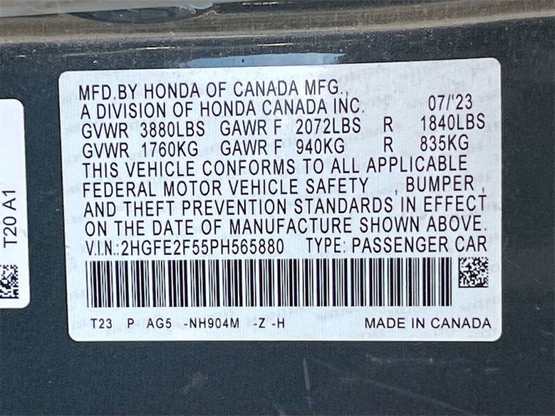 2023 Honda Civic Sport