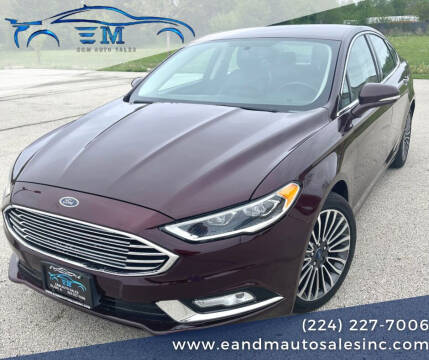 2017 Ford Fusion for sale at E and M Auto Sales in Elgin IL