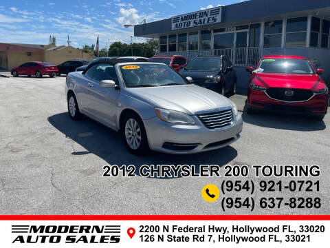 2012 Chrysler 200 for sale at Modern Auto Sales in Hollywood FL