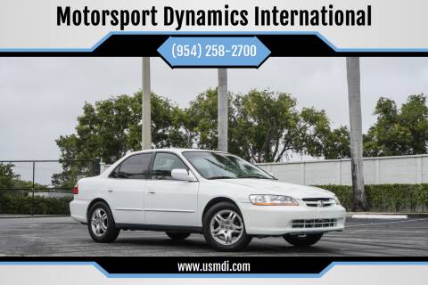 1999 Honda Accord for sale at Motorsport Dynamics International in Pompano Beach FL