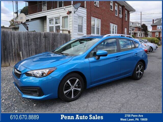 2022 Subaru Impreza for sale at Penn Auto Sales in West Lawn PA