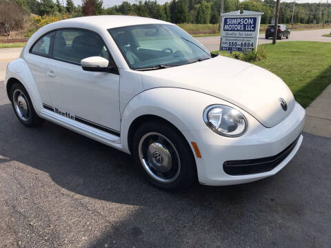 2012 Volkswagen Beetle for sale at SIMPSON MOTORS in Youngstown OH