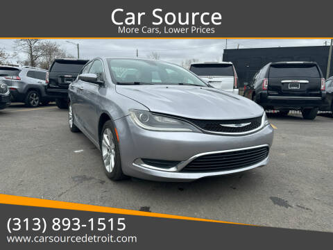 2015 Chrysler 200 for sale at Car Source in Detroit MI
