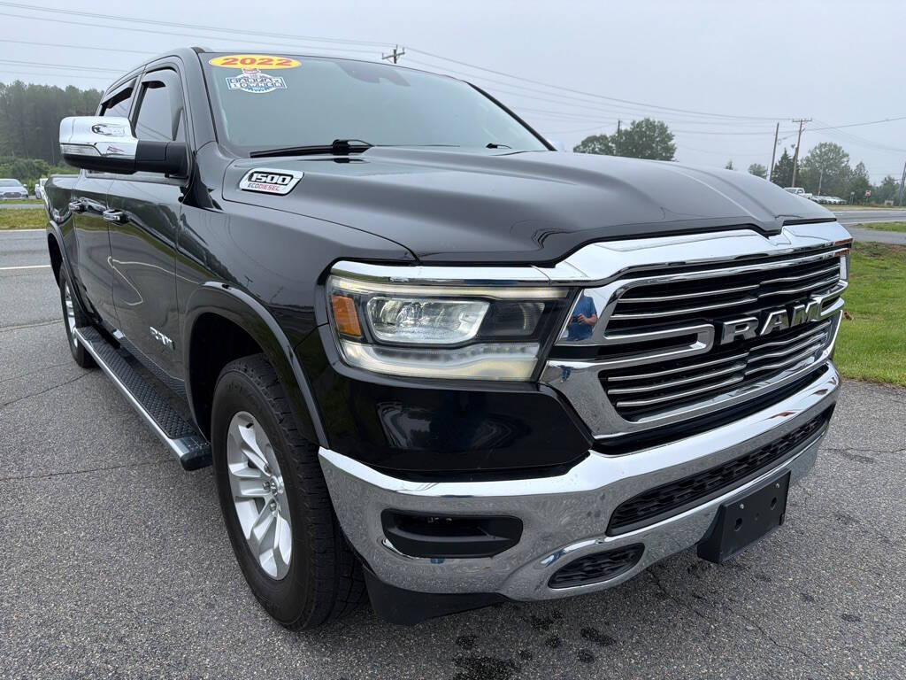 Black 2022 Ram 1500 Laramie 4x2 Laramie 4dr Crew Cab 5.6 ft. SB Pickup 2