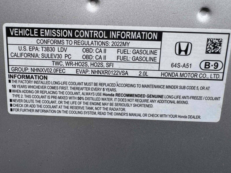 2022 Honda Civic Sport
