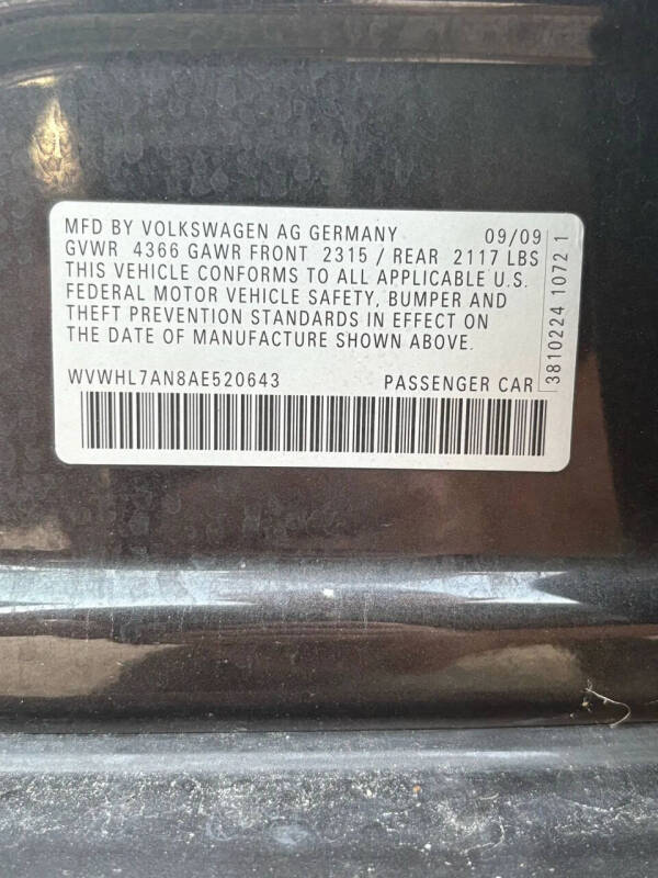 2010 Volkswagen CC Luxury