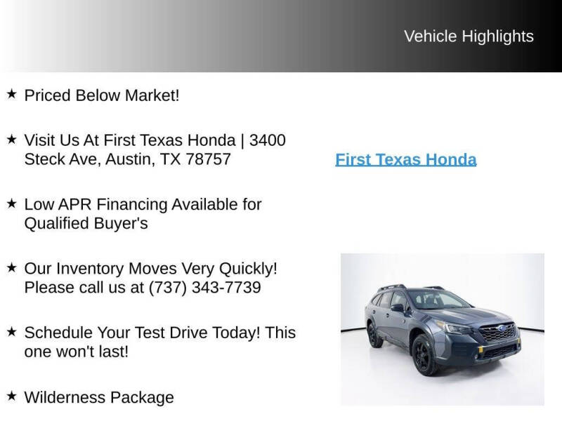 2022 Subaru Outback Wilderness