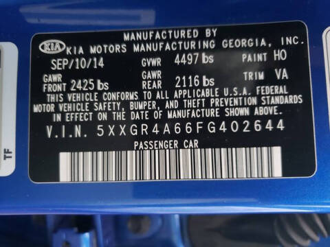 2015 Kia Optima SX Turbo