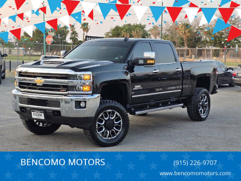 2018 Chevrolet Silverado 2500HD for sale at BENCOMO MOTORS in El Paso TX