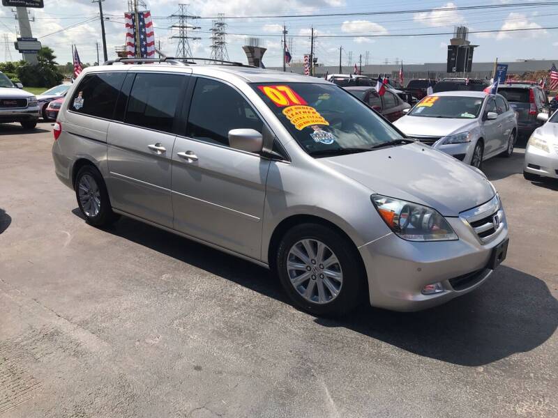 2007 Honda Odyssey for sale at Texas 1 Auto Finance in Kemah TX