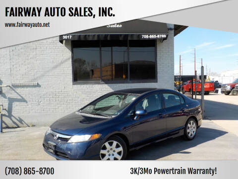 2008 Honda Civic for sale at FAIRWAY AUTO SALES, INC. in Melrose Park IL