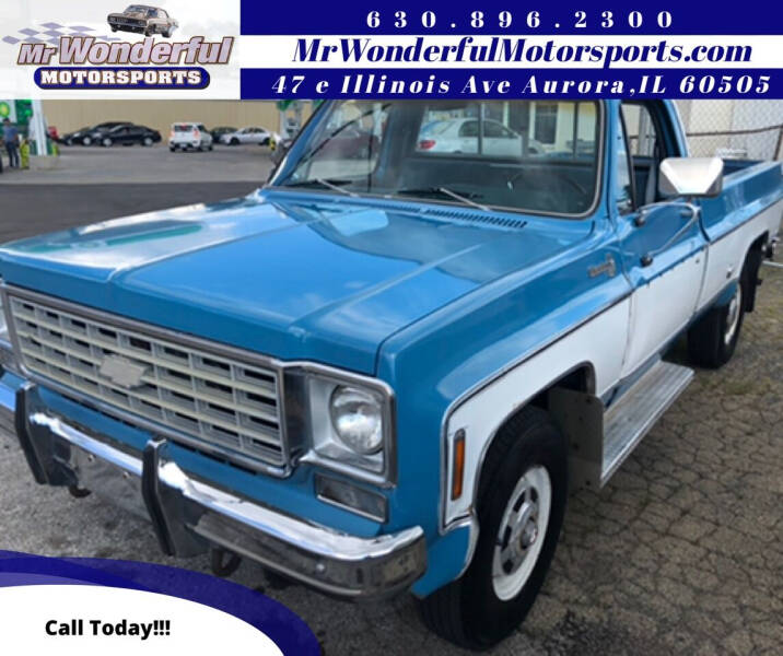 1976 Chevrolet C/K 10 Series for sale at Mr Wonderful Motorsports in Aurora IL