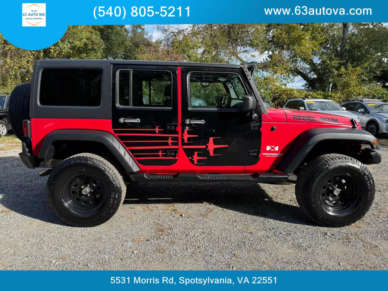 2007 Jeep Wrangler Unlimited for sale at 63 Auto Inc in Spotsylvania, VA